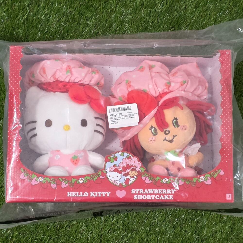 Hello Kitty - 8-Inch Strawberry One Size, My Melody and Shortcake New